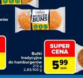 Bułki tradycyjne do hamburgerów Schulstad