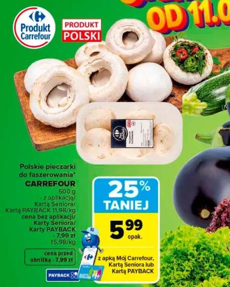 Polskie pieczarki do faszerowania Carrefour