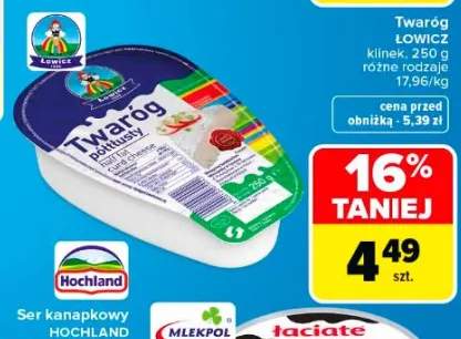 Twaróg Łowicz klinek