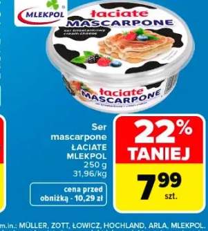 Ser mascarpone Łaciate Mlekpol