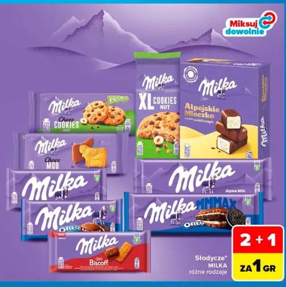 Ciastka Milka Choco Cookies Nut