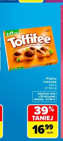 Praliny Toffifee