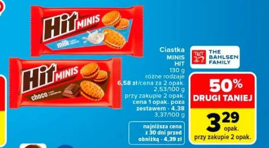 Ciastka Hit Minis Choco