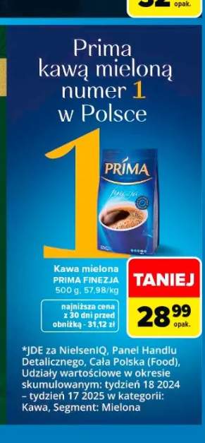 Kawa mielona PRIMA FINEZJA