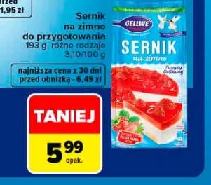 Sernik na zimno do przygotowania Gellwe