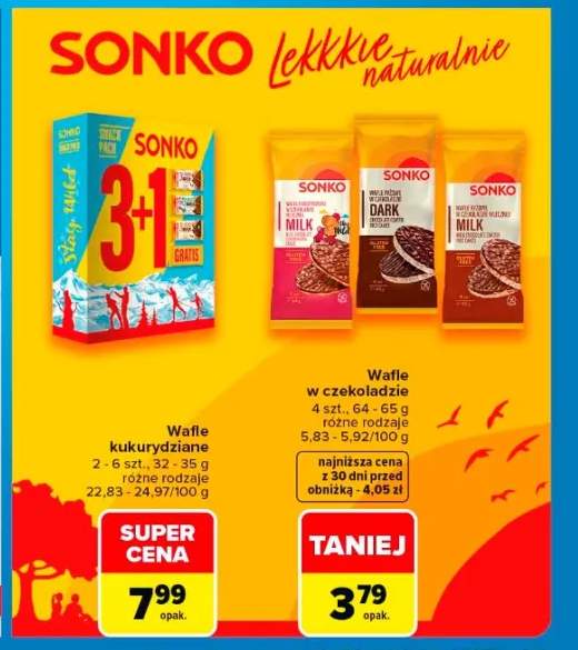 Wafle kukurydziane Sonko