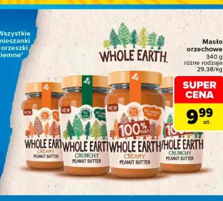 Masło orzechowe Whole Earth Creamy