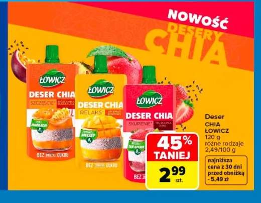 Deser Chia Szczęście Marakuja Łowicz