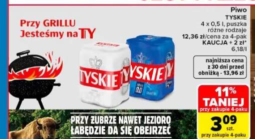 Piwo Tyskie 4-pak 0,5l