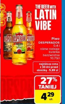 Piwo Desperados Original 0,4l