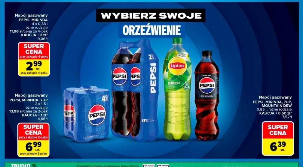 Napój gazowany Pepsi 4-pak 0,33l