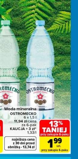 Woda mineralna OSTROMECKO 6-pak 1,5l