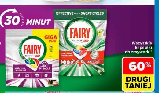 Kapsułki do zmywarki Fairy Platinum Plus Lemon