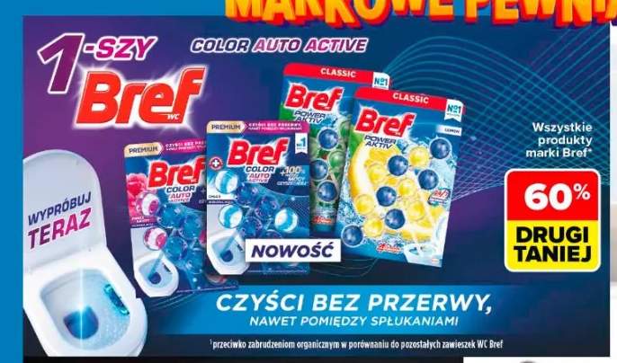 Zawieszka do WC Bref Color Auto Active