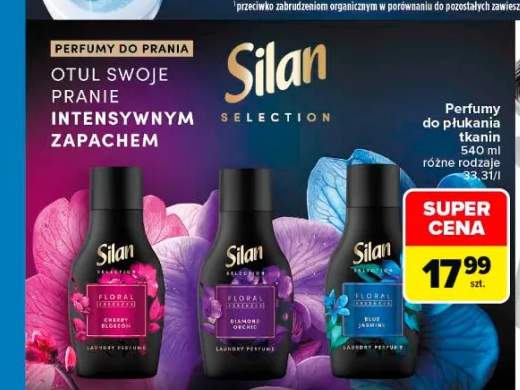 Perfumy do płukania tkanin Silan Selection Floral Essences Cherry Blossom