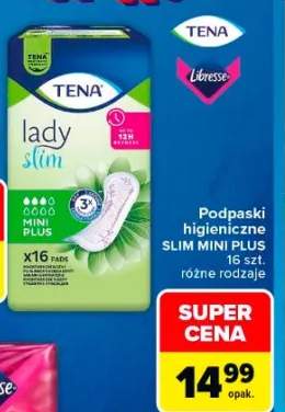 Podpaski higieniczne TENA lady slim mini plus
