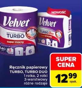 Ręcznik papierowy Velvet TURBO 3-warstwowy