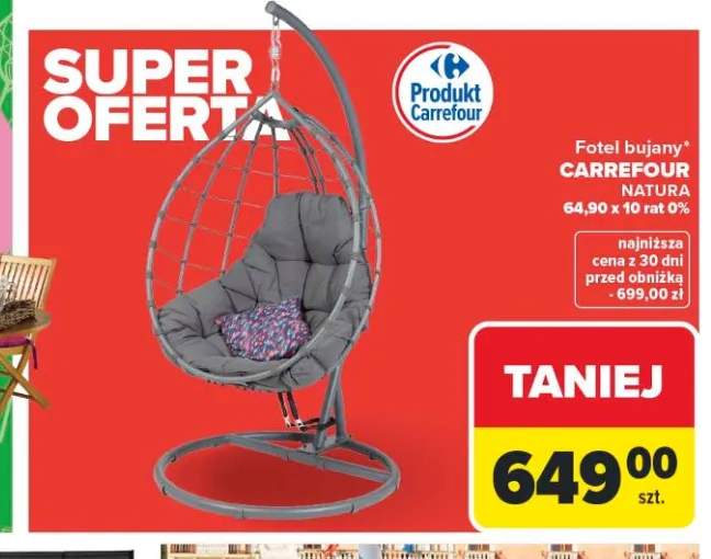 Fotel bujany CARREFOUR NATURA
