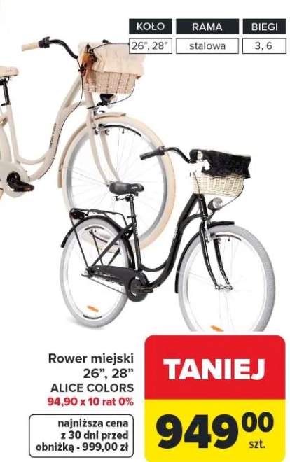 Rower miejski ALICE COLORS 26"