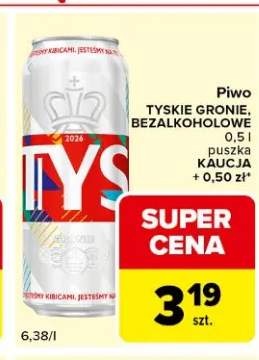 Piwo bezalkoholowe Tyskie