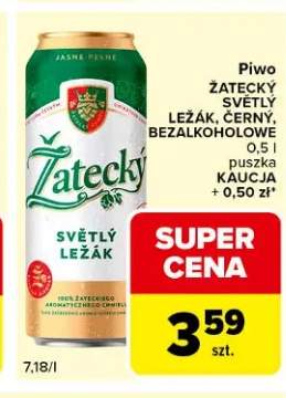 Piwo Žatecký Černý