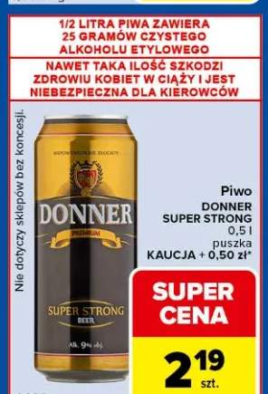 Piwo DONNER SUPER STRONG puszka