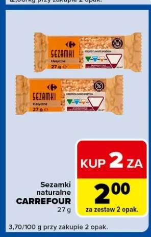 Sezamki naturalne Carrefour