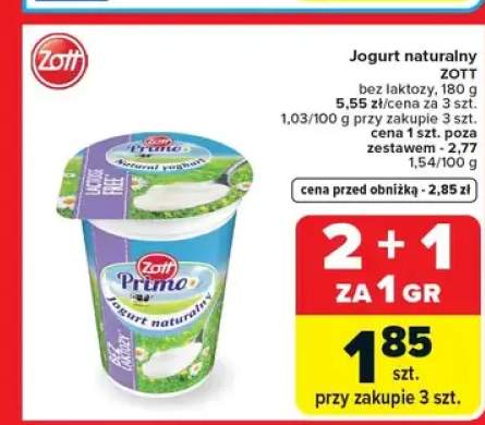 Jogurt naturalny bez laktozy Zott