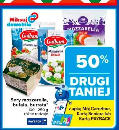 Ser mozzarella Galbani