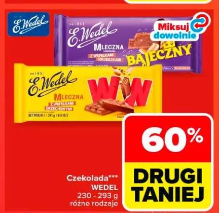 Czekolada mleczna z wafelkami i orzeszkami Bajeczny Wedel