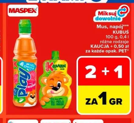 Mus Kubuś Banan Jabłko
