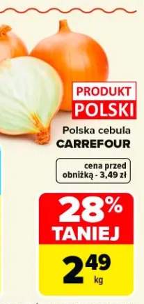 Polska cebula Carrefour