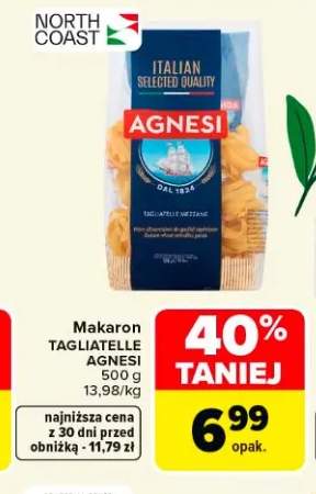 Makaron TAGLIATELLE AGNESI
