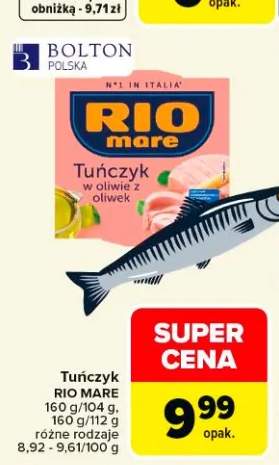 Tuńczyk Rio Mare w oliwie z oliwek