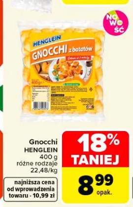 Gnocchi z batatów Henglein