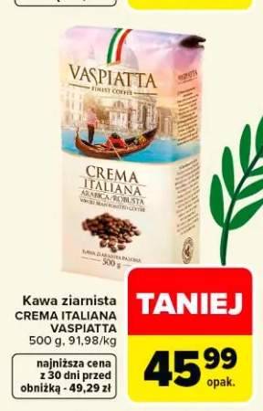Kawa ziarnista Vaspiatta Crema Italiana