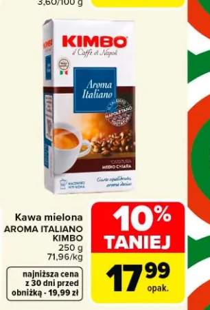 Kawa mielona Kimbo Aroma Italiano