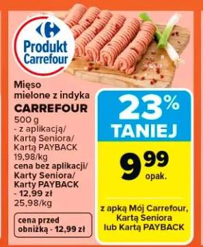 Mięso mielone z indyka CARREFOUR