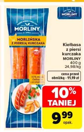Kiełbasa z piersi kurczaka MORLINY