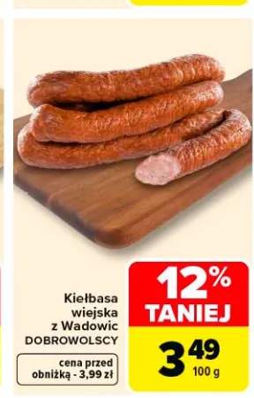 Kiełbasa wiejska z Wadowic DOBROWOLSCY