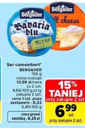 Ser camembert Bavaria blu Bergader