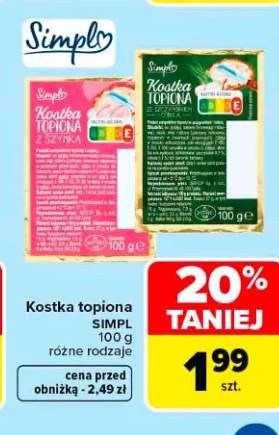 Kostka topiona ze szczypiorkiem i cebulą Simpl
