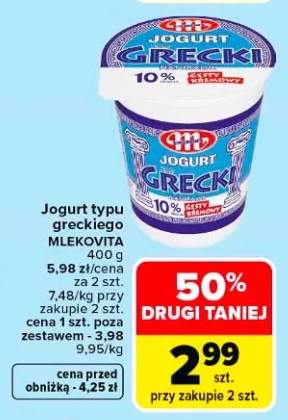 Jogurt typu greckiego Mlekovita