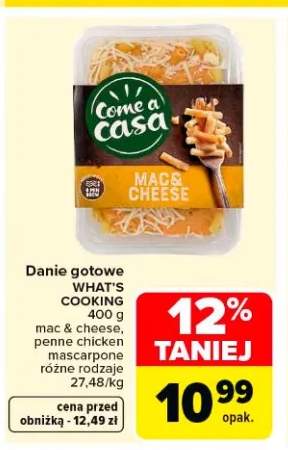 Danie gotowe mac & cheese What's Cooking