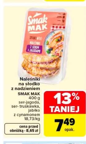 Naleśniki na słodko z nadzieniem jabłko z cynamonem Smak Mak