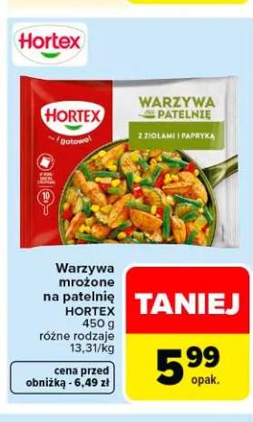 Warzywa mrożone na patelnię Hortex