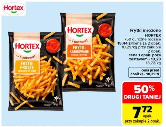 Frytki mrożone proste Hortex