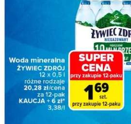 Woda mineralna Żywiec Zdrój 0,5l