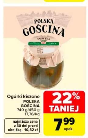 Ogórki kiszone POLSKA GOŚCINA
