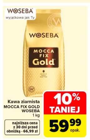 Kawa ziarnista Woseba Mocca Fix Gold